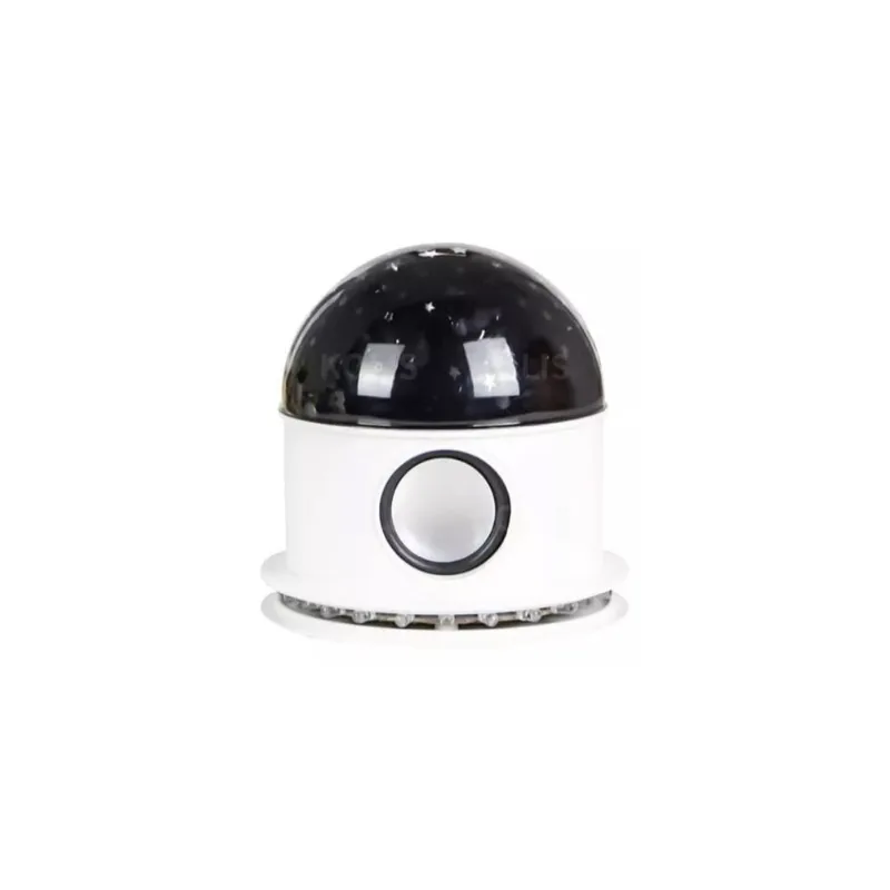 Abajur Luminária Bola Giratória Sem Fio Musical Mágica Cristal LED rgb 758