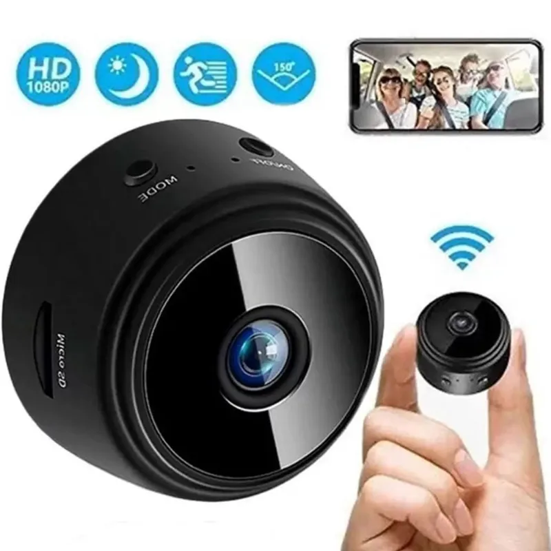 Micro Câmera WiFi Monitoramento Segurança HD USB Carro bolsa Carro Casa Quarto 978