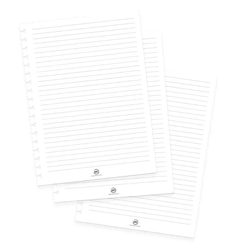 Refil Caderno Mini Smart Branco 48 Folhas 138mm X 200mm Dac