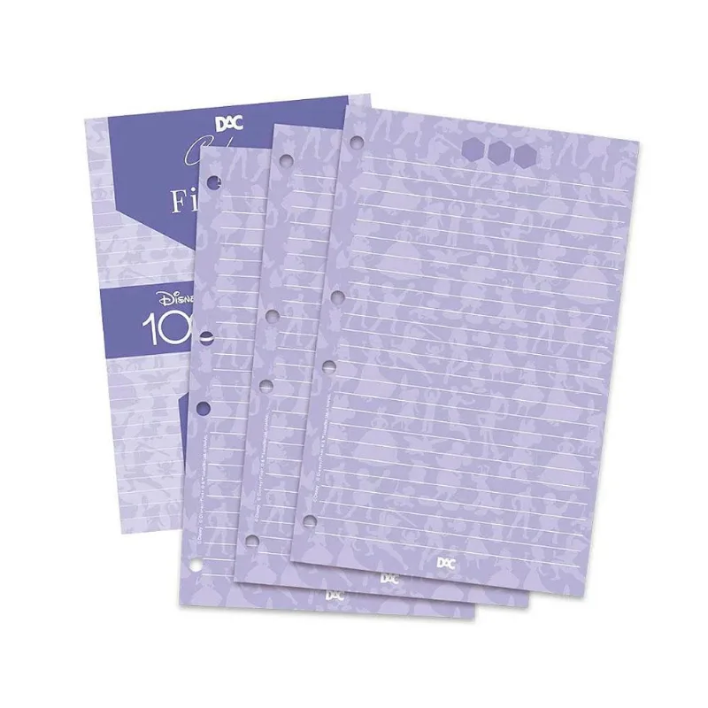 Refil Folhas Para Fichário Univ. 96fls Disney 100 Roxo Dac