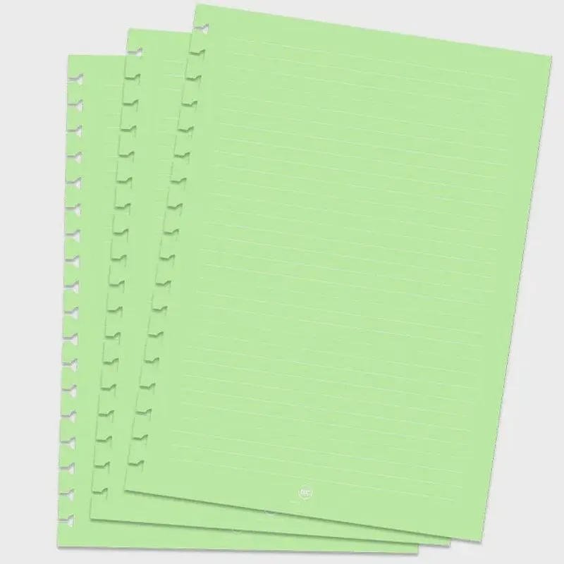 Refil Pautado p/caderno smart 48 Folhas Verde dac