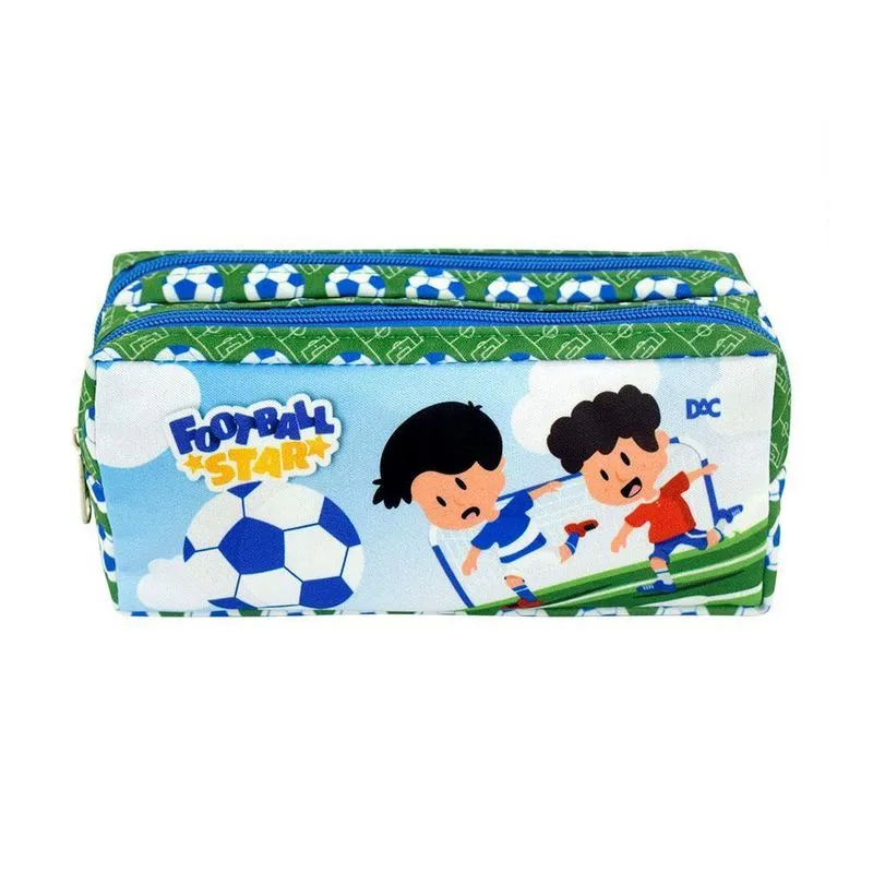 Estojo 2 Divisórias Futebol Star Dac