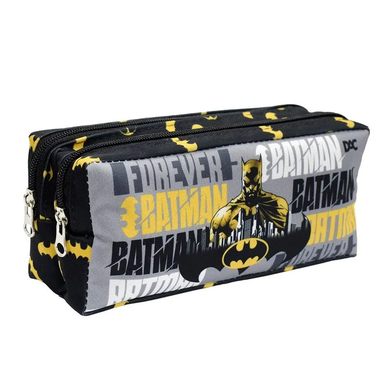 Estojo Escolar dac Duplo em tecido estampa dc Batman - 4322