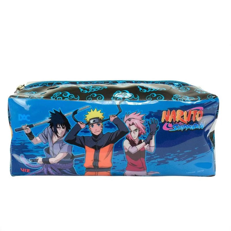 Estojo grande em pvc Cristal Naruto dac - Cabe até 100 canetas