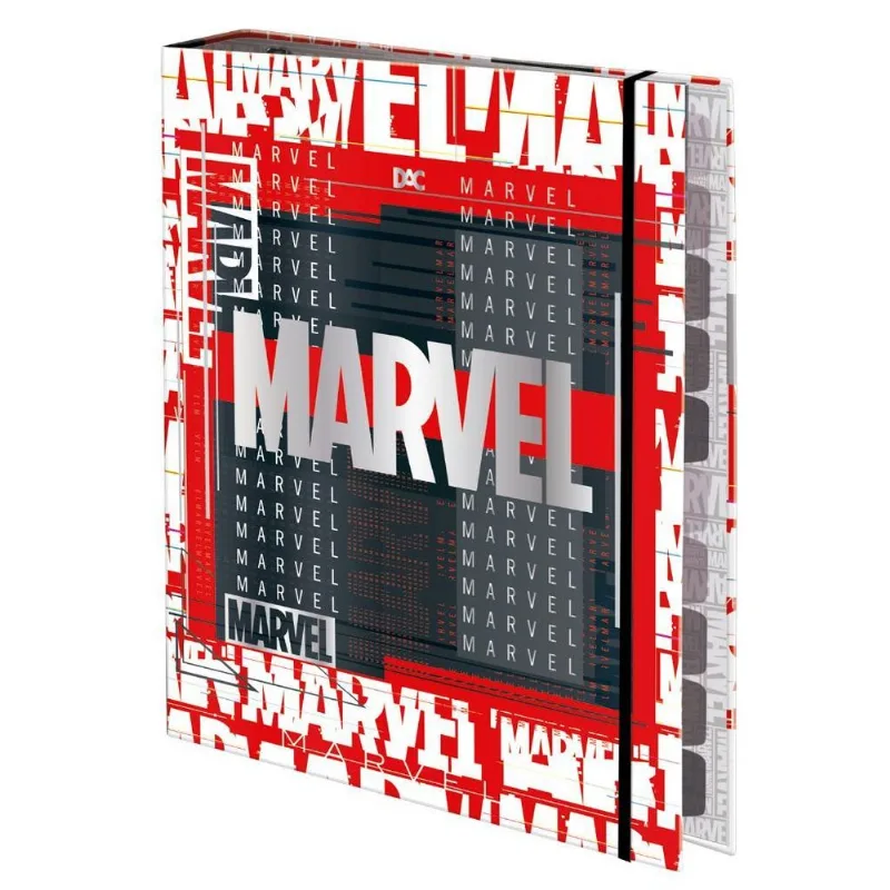 Fichário Escolar Universitário Marvel Bricks C/elástico Dac