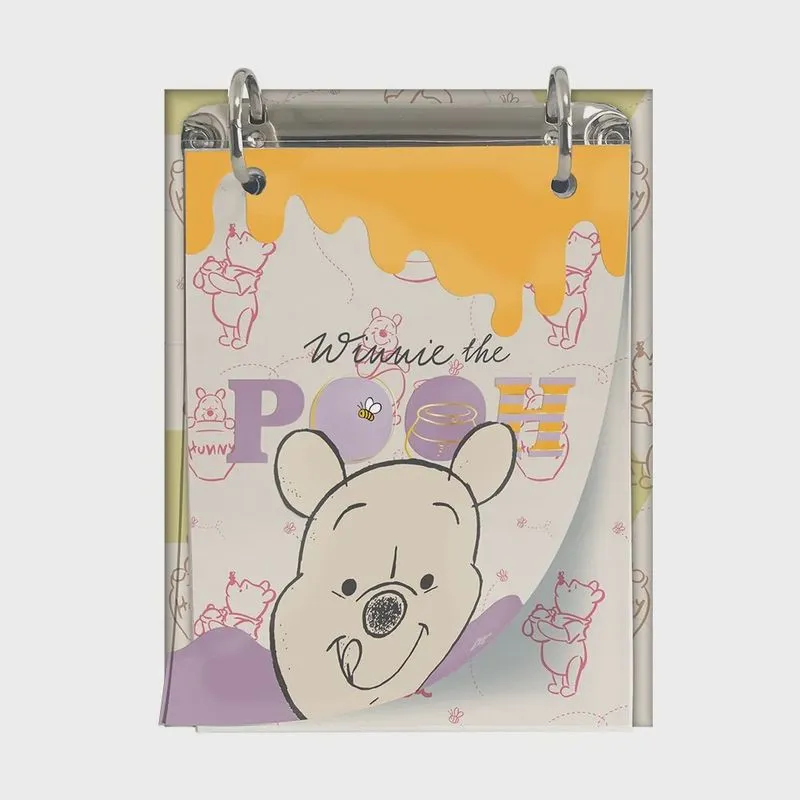 Mini Caderno Argolado com Fichas Winnie The Pooh 80 folhas- Dac