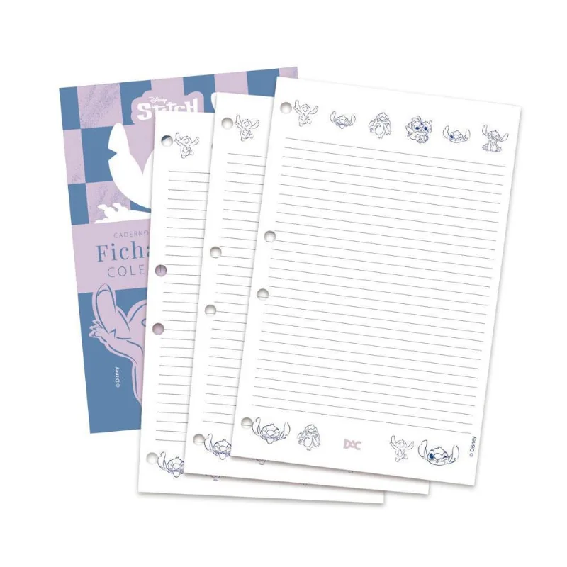 Refil Folhas Para Fichário Univ. 96fls Disney Stitch Dac