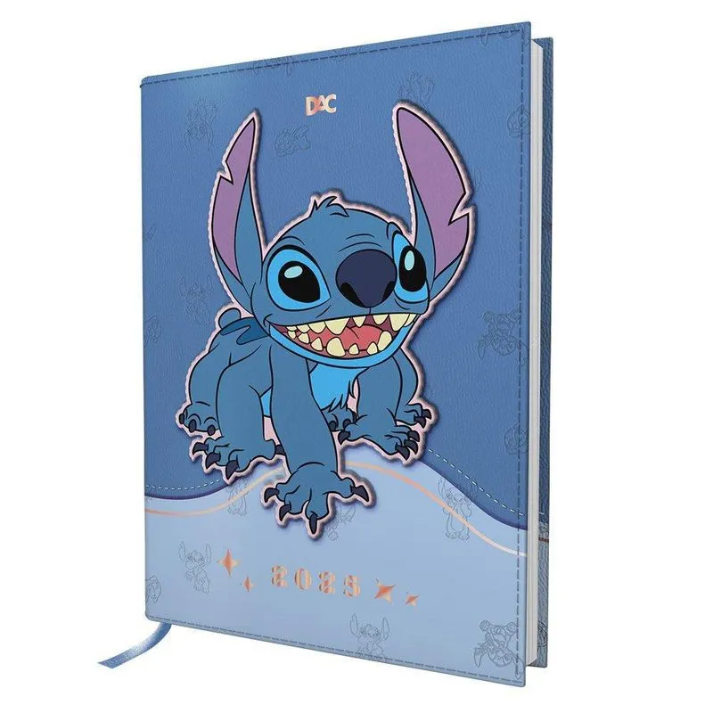 Mini Agenda Anual 2025 Divertida Escolar Stitch 336fls Dac