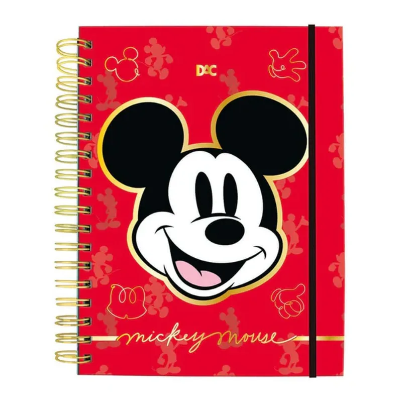 Caderno Colegial 80 Folhas Espiral Smart Mickey Mouse - DAC