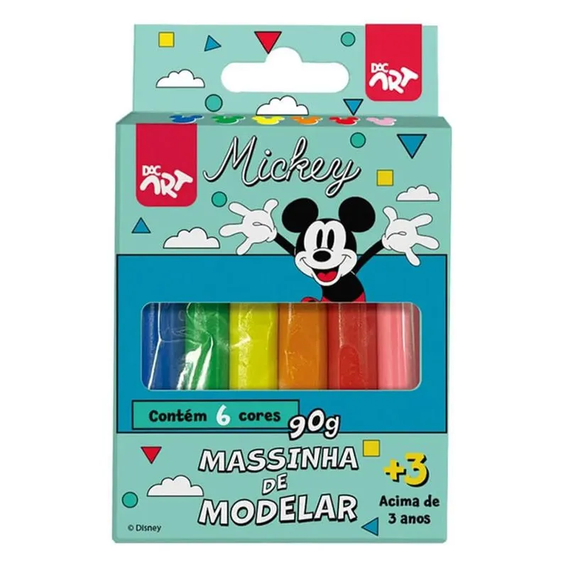 Massinha De Modelar 6 Cores Mickey Dac
