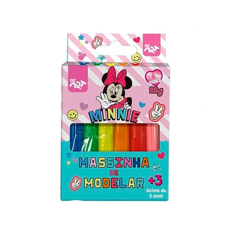 Massa De Modelar 6 Cores 90g Minnie Dac Art