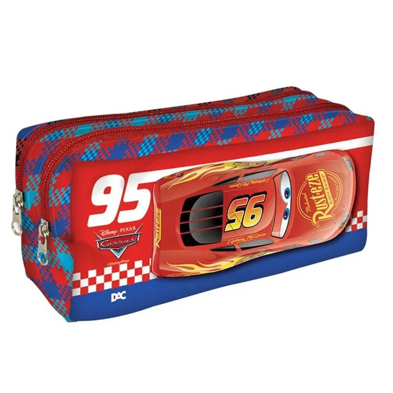 Estojo Escolar Infantil Duplo Carros 5016 - dac