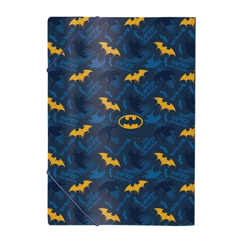 Pasta Com Elástica Escolar Infantil Batman Aba Dac