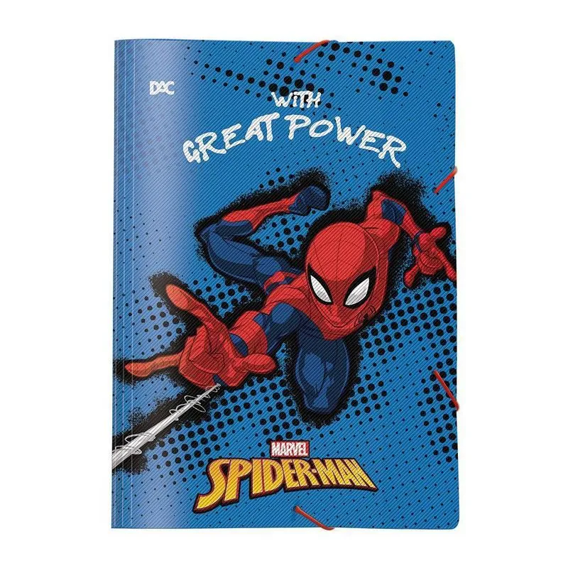 Pasta Aba Elástico Homem Aranha With Great Power Azul Dac