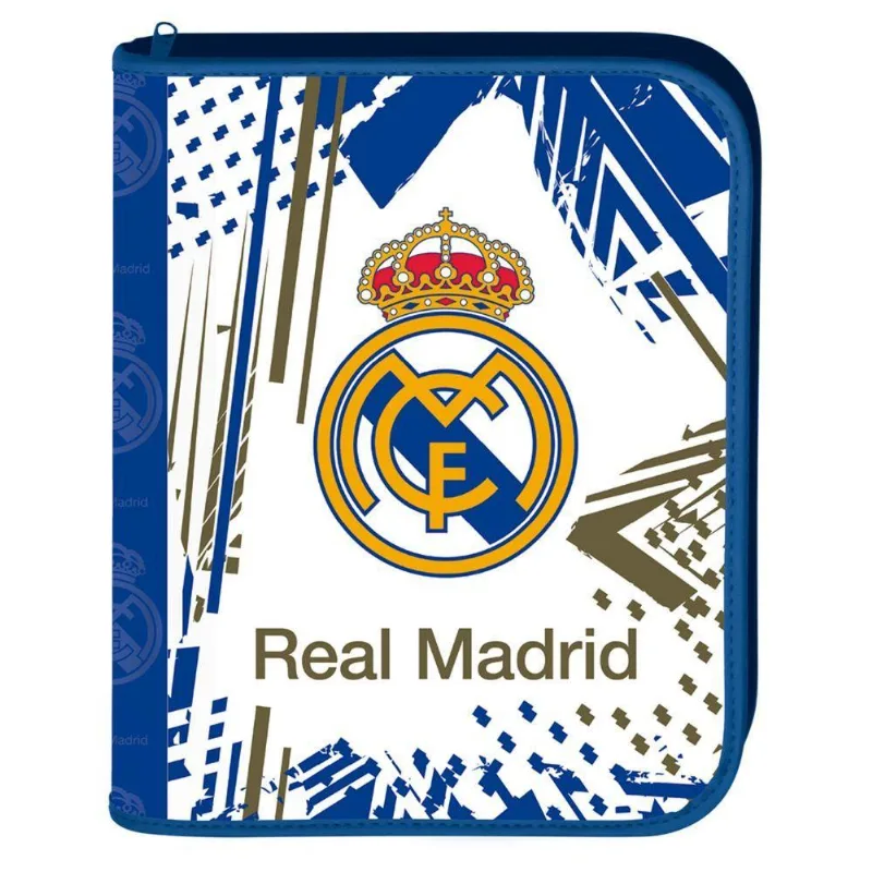 Fichário Argolado C/ Zíper Real Madrid - 48 Folhas - Dac