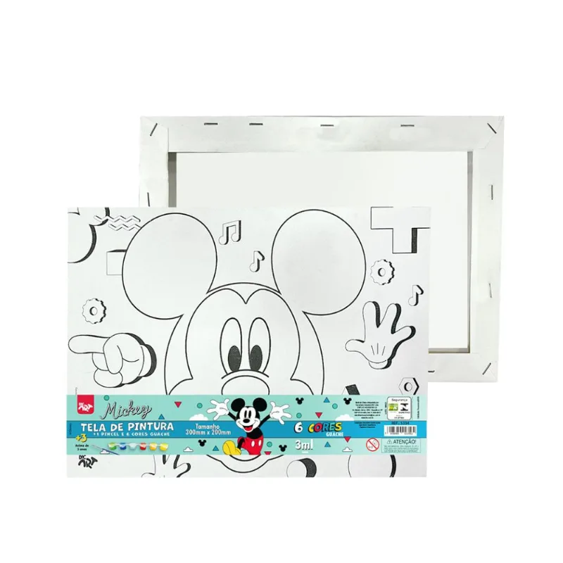 Tela para Pintura 30x20 Kit Pintura Mickey 5334 Dac - UN