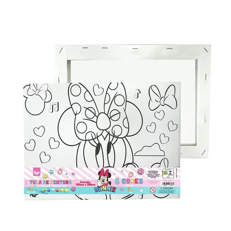 Tela para Pintura 30x20 Kit Pintura Minnie 5335 Dac - UN