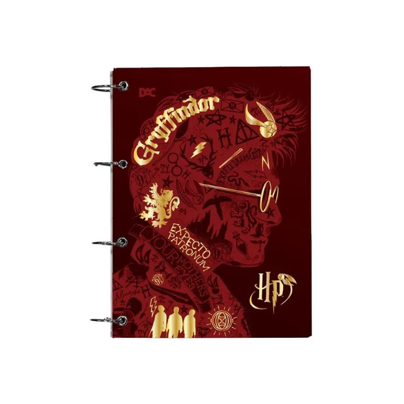Caderno Argolado 80fls Universitario Harry Potter Dac