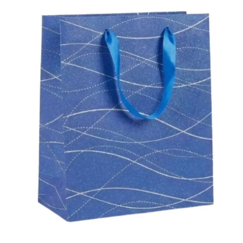 Sacola para Presente Mio Azul Media