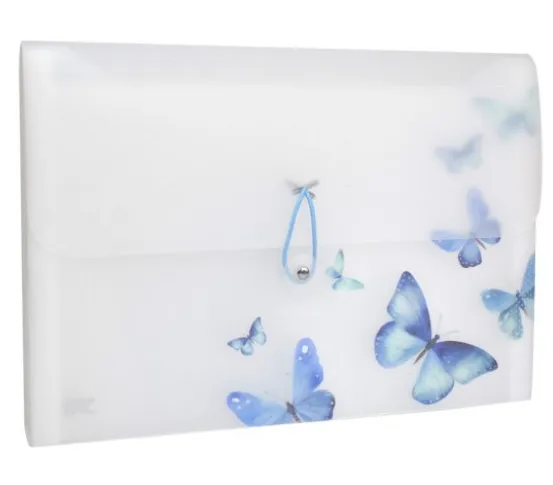 Pasta Sanfonada Com 12 Divisórias Butterfly 32x23x3cm DAC 1un