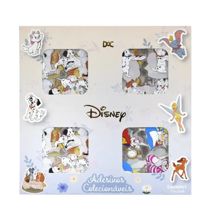 CAIXA DE ADESIVOS DISNEY CLASSICOS