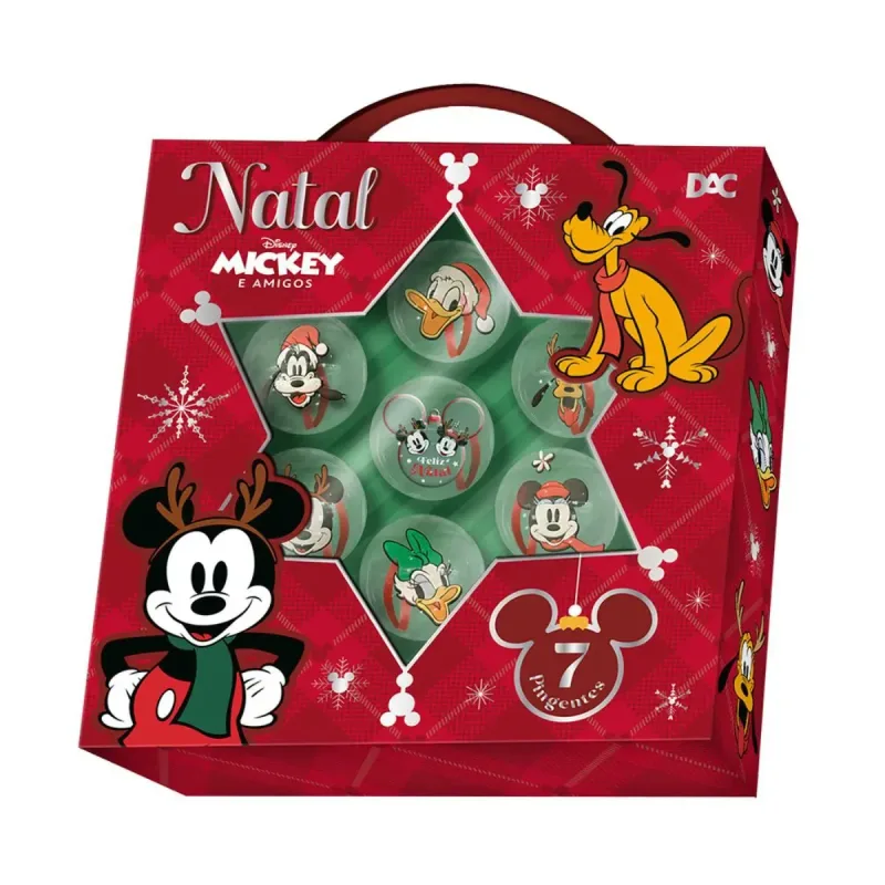 CONJUNTO PAPELARIA NATAL MICKEY E AMIGOS