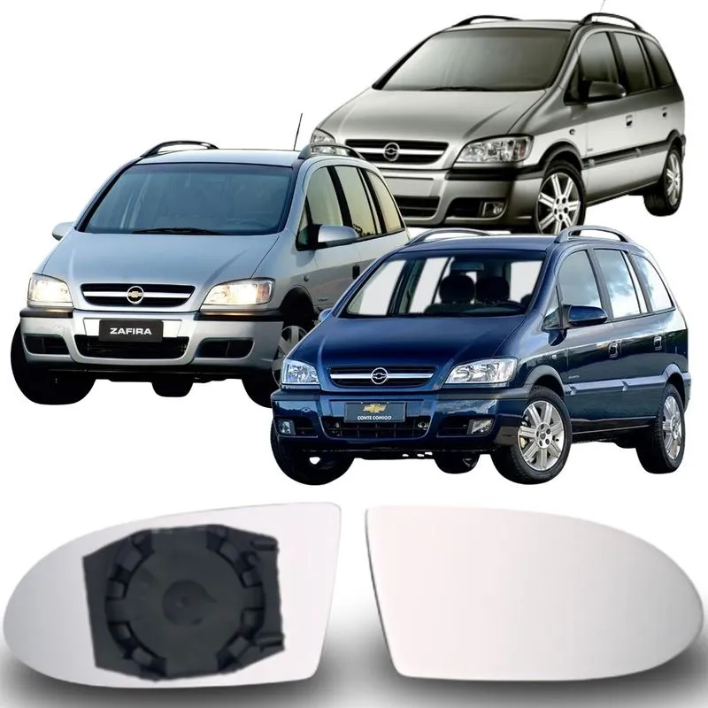 Lente Espelho Retrovisor Zafira 2001 Até 2012 Lado Direito Removel Sb046