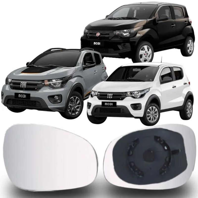 Lente Espelho Retrovisor Mobi 2016 Até 2025 Lado Direito Removel Sb066