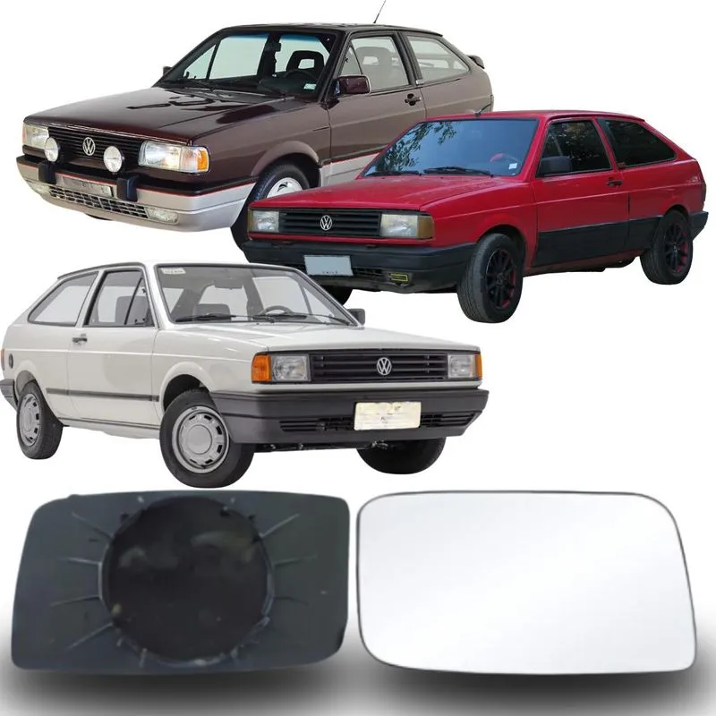Lente Espelho Retrovisor Gol 1987/1993 Lado Direito Removel Sb134