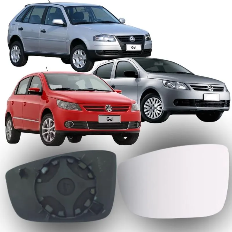 Lente Espelho Retrovisor Gol 2009/2012 Lado Direito Removel Sb140