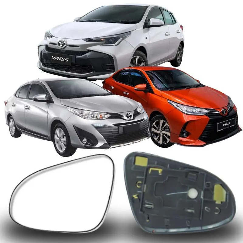 Lente Espelho Retrovisor Yaris 2018/2024 Lado Esquerdo Removel Sb281