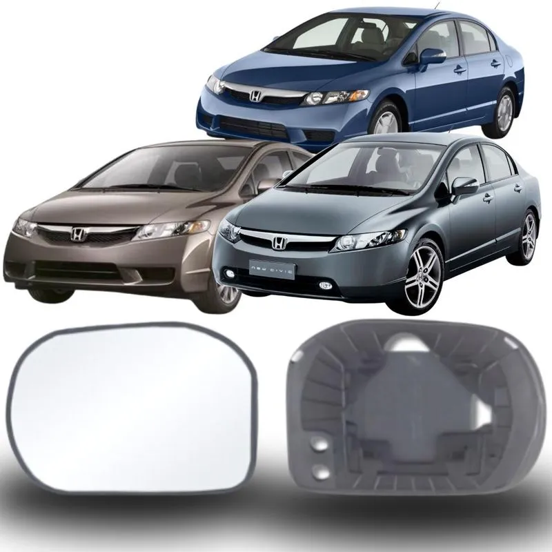 Lente Espelho Retrovisor Civic 2006/2011 Lado Direito Removel Sb184