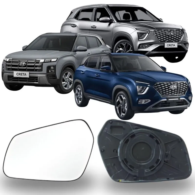 Lente Espelho Retrovisor Creta 2022/2025 Lado Esquerdo Removel Sb269