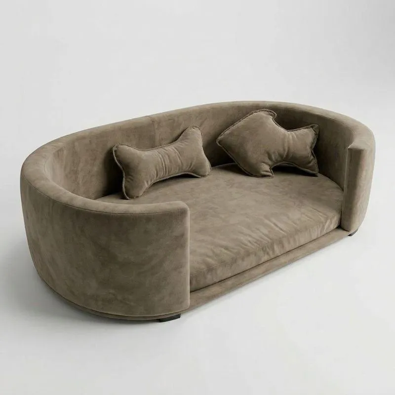 Caminha Para Pet Shop Das Cabeceiras Caminha Pet Fofura Suede Para Cães E Gatos Bege