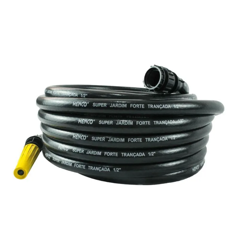 Mangueira pvc Preta 1/2 - 30m Super Resistente e Flexível
