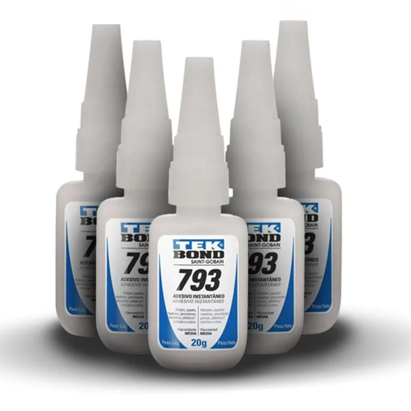 Adesivo Instantâneo Multiuso 793 20G C/5 Un Tek Bond