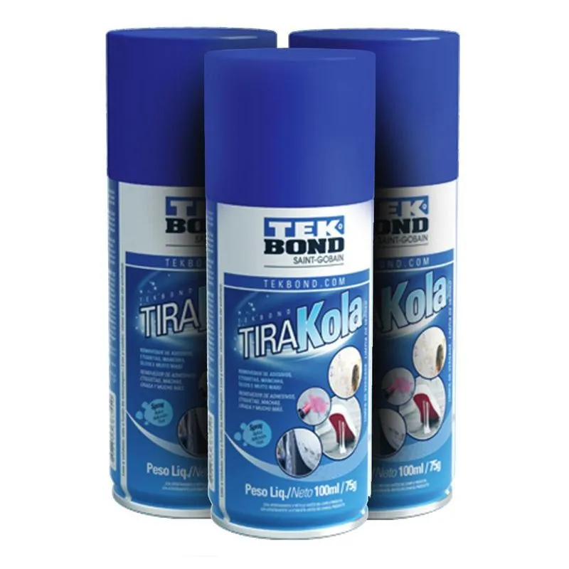 Tira Kola Spray Tek Bond Remove Manchas Adesivos C/3 Unidade