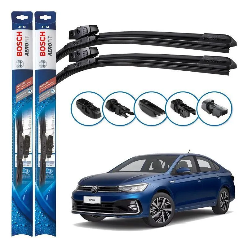 Palheta Bosch Para-brisa Virtus 2017/2024 Multiclip Aerofit