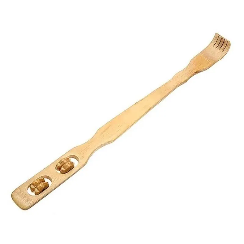Coçador De Costas Corporal Manual 46cm Com 2 Massageadores