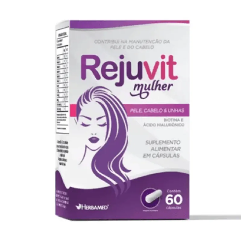 Rejuvit Mulher Pele, Cabelos E Unhas 400mg Herbamed 60 Cápsulas Rejuvit Hmulher Pele, Cabelos E Unhas 400mg Herbamed 60 Cápsulas