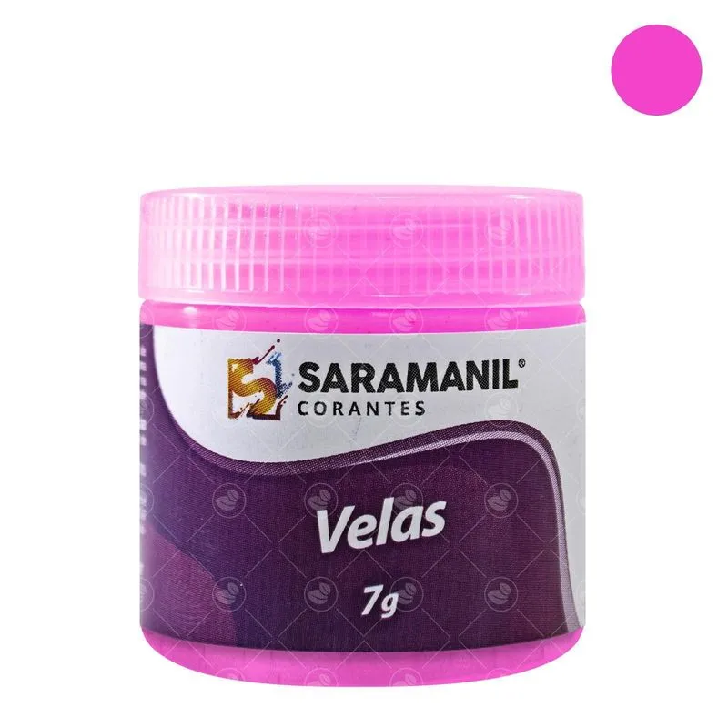 Corantes Fluorescente Vela Saramanil Anilina Pink 7g