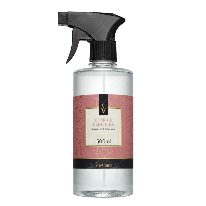 Água Perfumada Aromatizador Via Aroma Flor De Cerejeira500ml