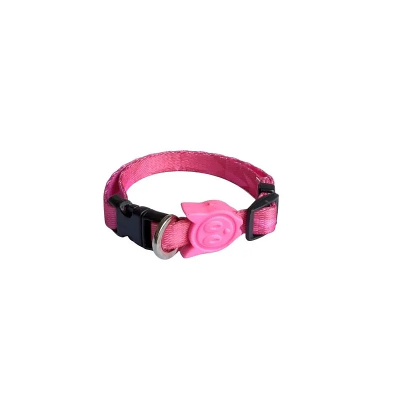 Coleira para Gato Premium Dogs Diamond Rosa Único