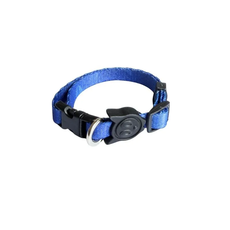 Coleira para Gato Premium Dogs Diamond Azul Único