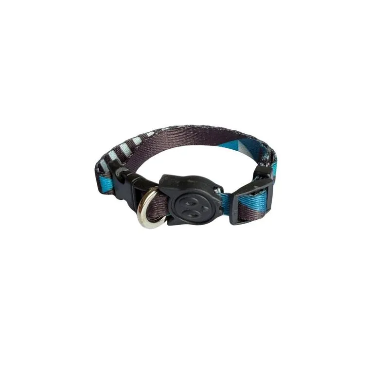 Coleira para Gato Premium Dogs Geométrica Preta Único