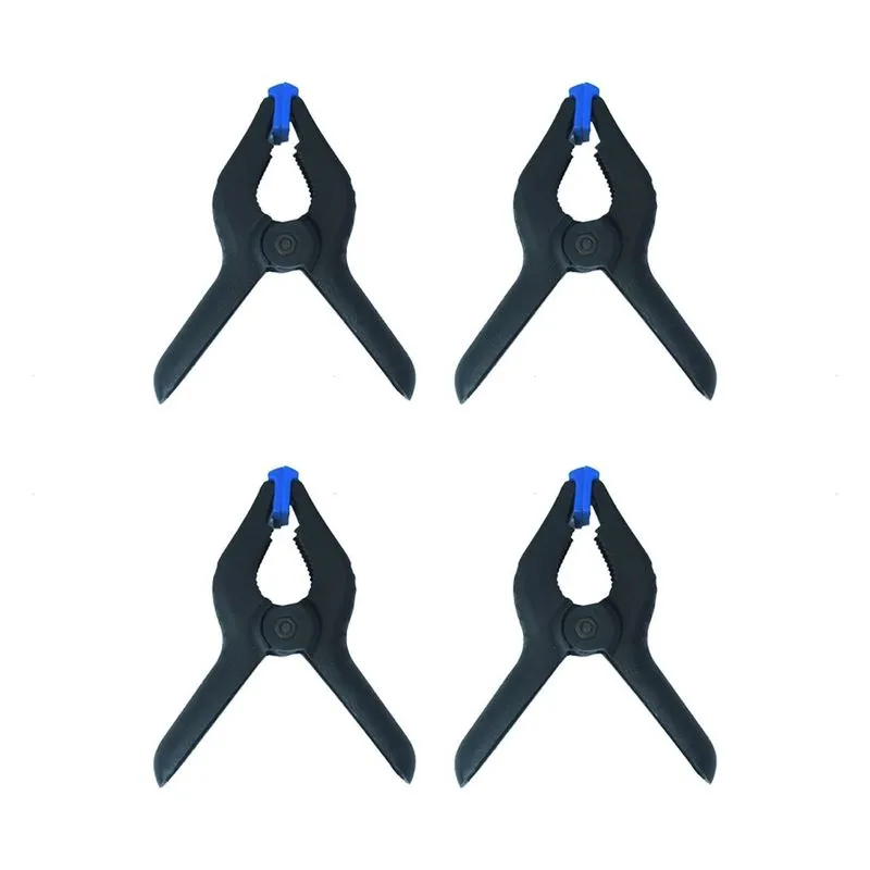 Kit 4 Grampos Plástico 9 Polegadas Multiuso Prendedor