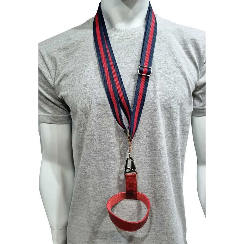 Alça Porta Copo Aduze Couro Vermelho