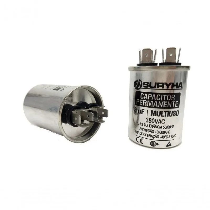 Capacitor 8 Uf 380v Copo Aluminio Suryha
