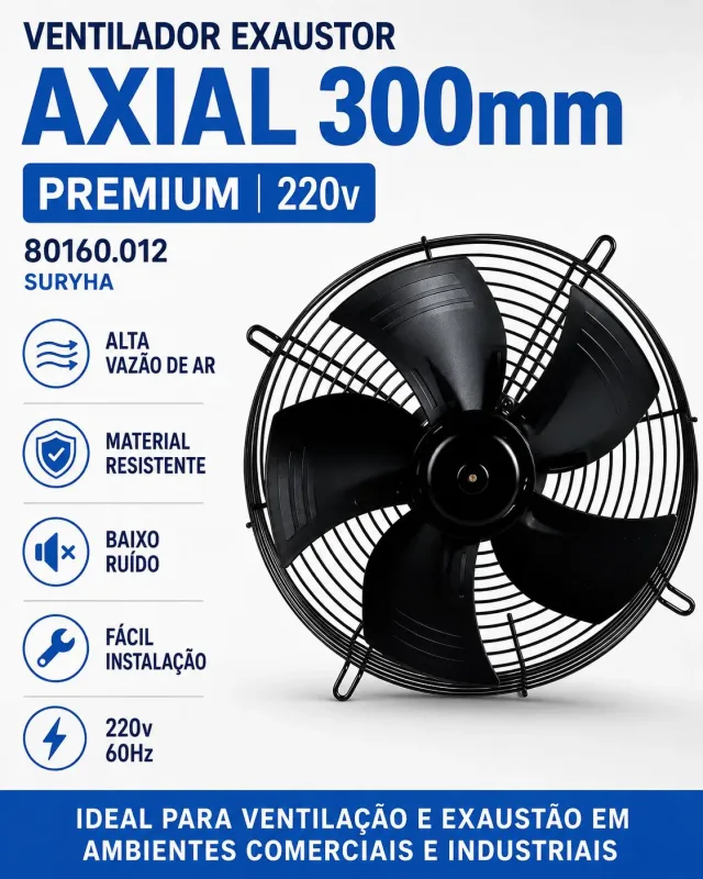 Ventilador Exaustor Axial 300mm | 220v