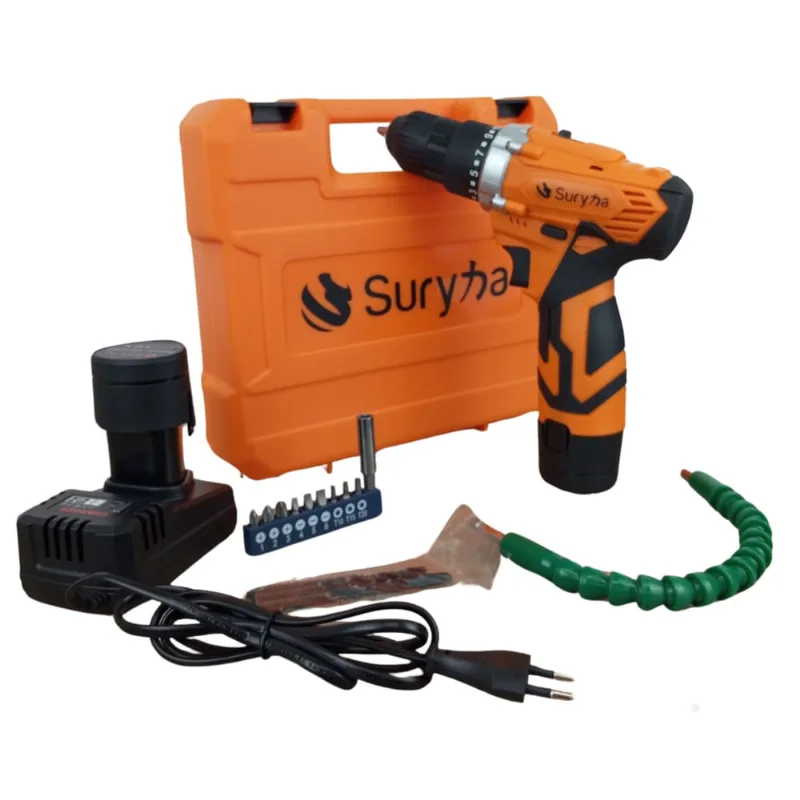 Furadeira Parafusadeira Bateria 12V Suryha